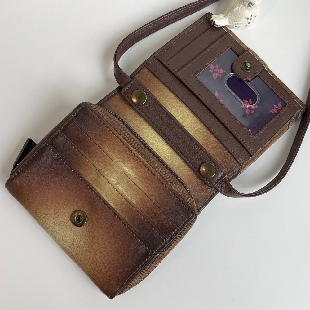 Anuschka RFID Genuine Leather Wallet Crossbody - Picture 6 of 16